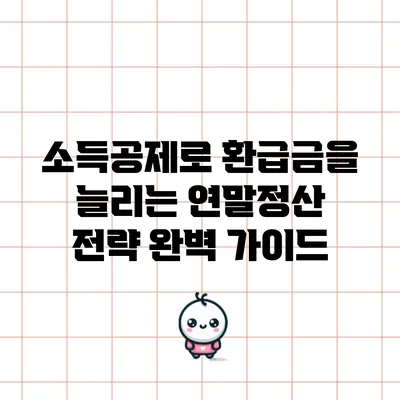 소득공제로 환급금을 늘리는 연말정산 전략 완벽 가이드