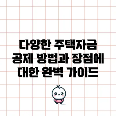 다양한 주택자금 공제 방법과 장점에 대한 완벽 가이드