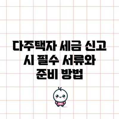 다주택자 세금 신고 시 필수 서류와 준비 방법