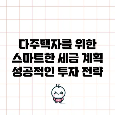 다주택자를 위한 스마트한 세금 계획: 성공적인 투자 전략