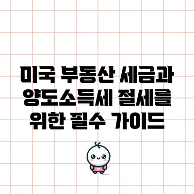 미국 부동산 세금과 양도소득세 절세를 위한 필수 가이드