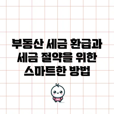 부동산 세금 환급과 세금 절약을 위한 스마트한 방법