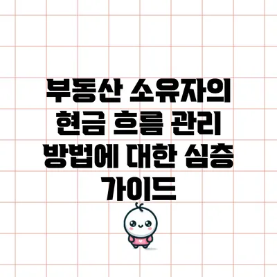 부동산 소유자의 현금 흐름 관리 방법에 대한 심층 가이드