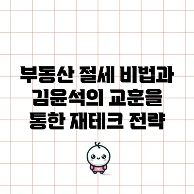 부동산 절세 비법과 김윤석의 교훈을 통한 재테크 전략