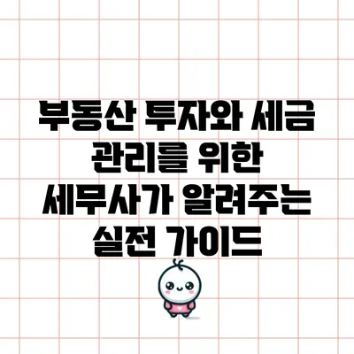 부동산 투자와 세금 관리를 위한 세무사가 알려주는 실전 가이드