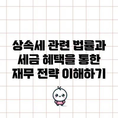 상속세 관련 법률과 세금 혜택을 통한 재무 전략 이해하기