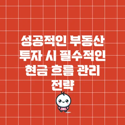성공적인 부동산 투자 시 필수적인 현금 흐름 관리 전략