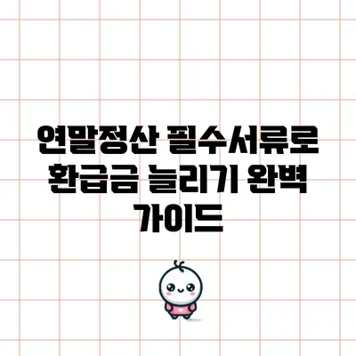연말정산 필수서류로 환급금 늘리기 완벽 가이드