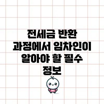 전세금 반환 과정에서 임차인이 알아야 할 필수 정보