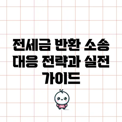 전세금 반환 소송 대응 전략과 실전 가이드