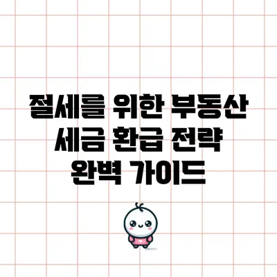 절세를 위한 부동산 세금 환급 전략 완벽 가이드