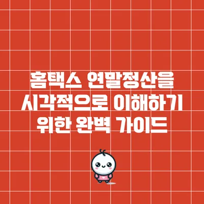 홈택스 연말정산을 시각적으로 이해하기 위한 완벽 가이드