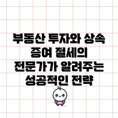 부동산 투자와 상속 증여 절세의 전문가가 알려주는 성공적인 전략
